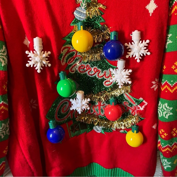 Christmas Light Up Sweater *does not work* size XL - Picture 2 of 6